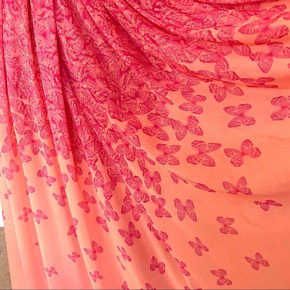 Badgley Mischka Coral Falling Butterfly 🦋 Maxi - Picture 6 of 8